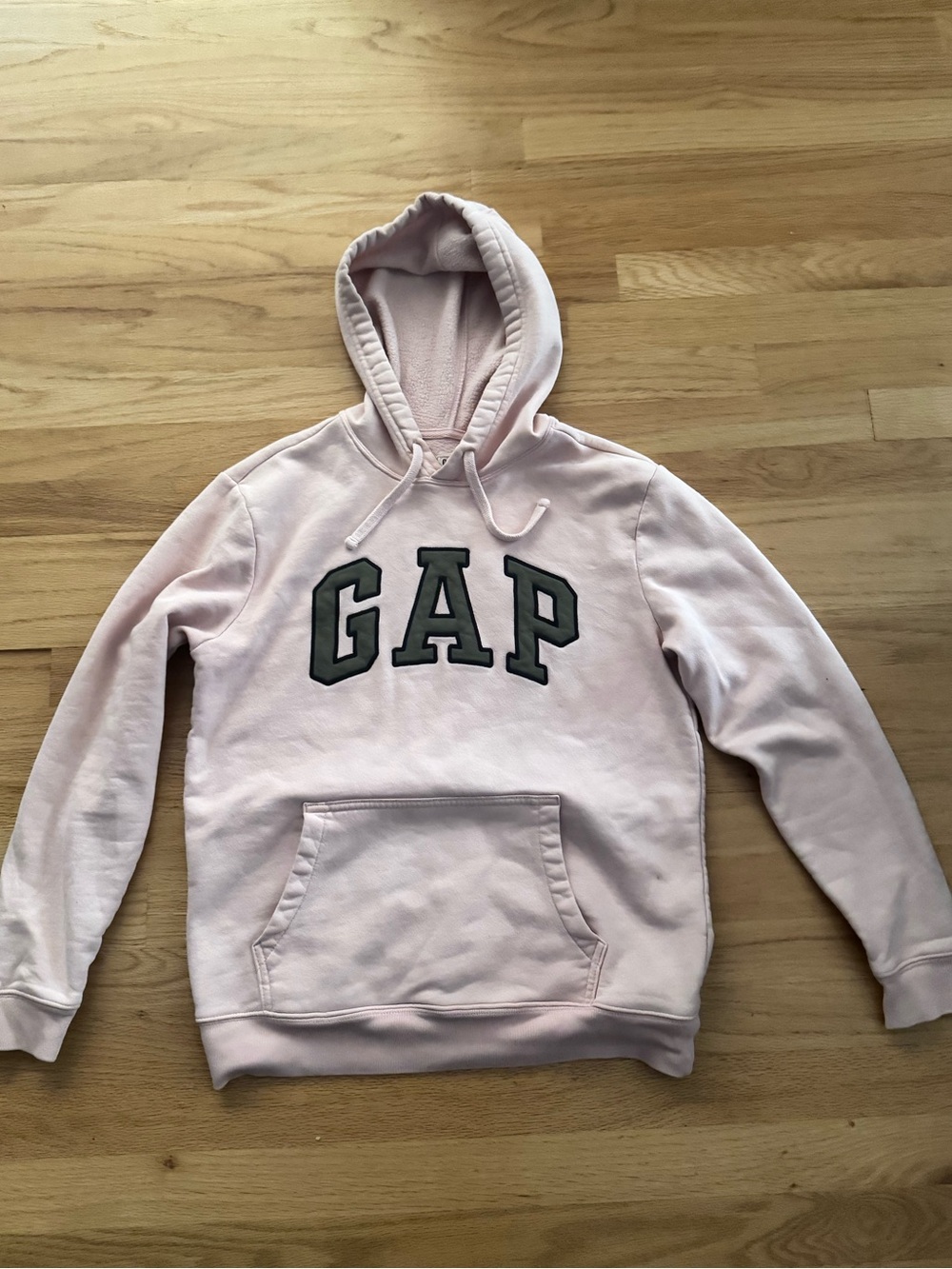 GAP Women's Pale Pink Logo Hoodie Sweatshirt